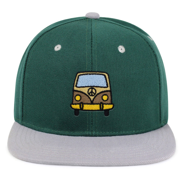 Hippie Van Snapback Hat Embroidered Hip-Hop Baseball Cap RV VW