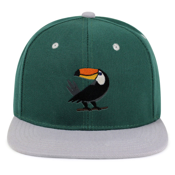 Toucan Snapback Hat Embroidered Hip-Hop Baseball Cap Bird Zoo