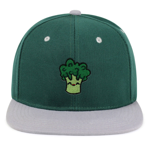 Broccoli Snapback Hat Embroidered Hip-Hop Baseball Cap Vegan Vegetable