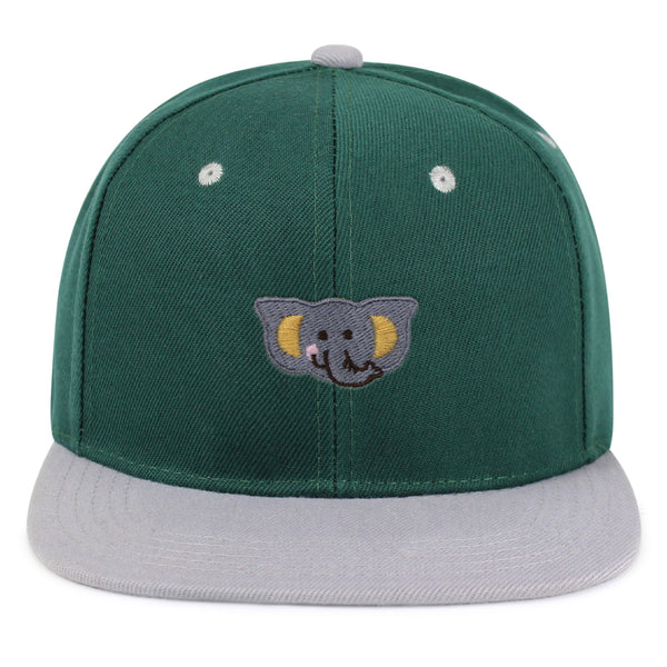 Elephant Snapback Hat Embroidered Hip-Hop Baseball Cap Zoo