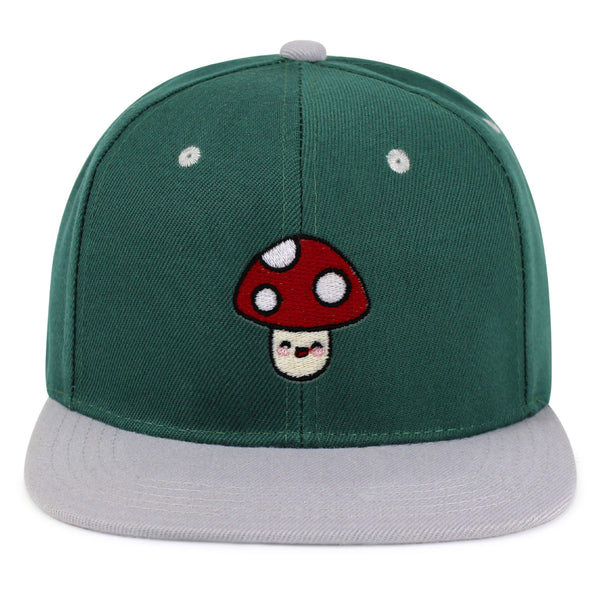 Mushroom Snapback Hat Embroidered Hip-Hop Baseball Cap Vegetable