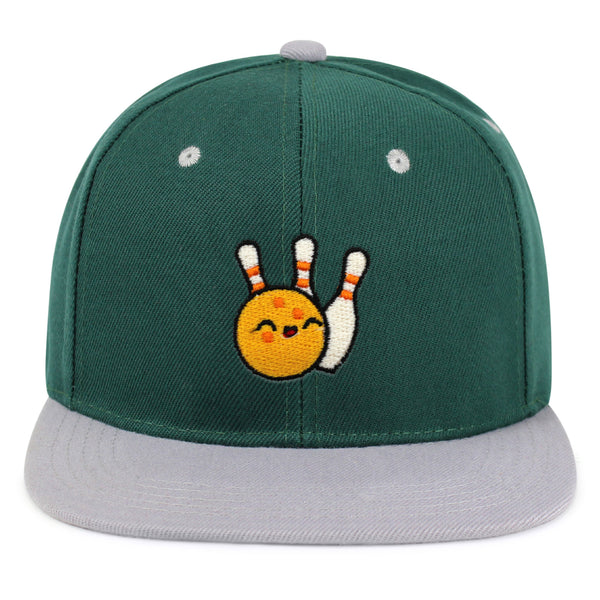 Bowling Snapback Hat Embroidered Hip-Hop Baseball Cap Sports Game