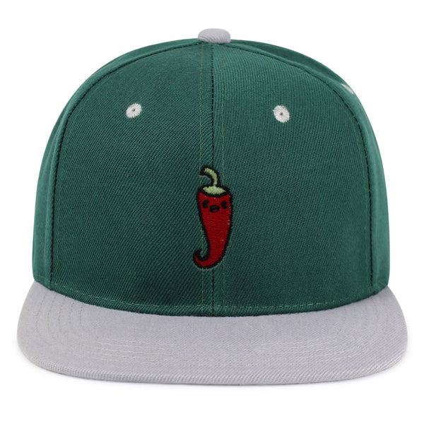 Jalapeno Pepper Snapback Hat Embroidered Hip-Hop Baseball Cap Vegetable Salsa Jalapeno