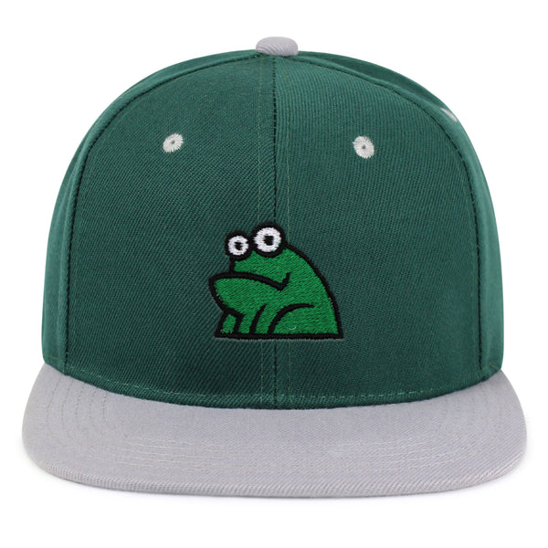 Frog Snapback Hat Embroidered Hip-Hop Baseball Cap Funny