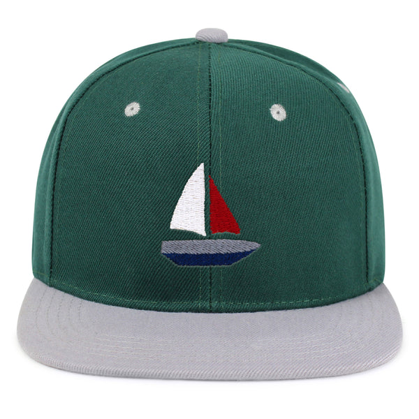 Cute Boat Snapback Hat Embroidered Hip-Hop Baseball Cap Sailor Ocean