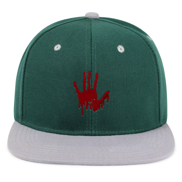 Bloody Hand Snapback Hat Embroidered Hip-Hop Baseball Cap Horror