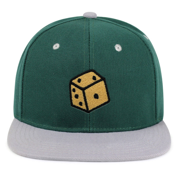 Dice Snapback Hat Embroidered Hip-Hop Baseball Cap Cute Board Game