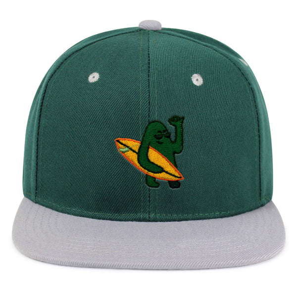 Hola Snapback Hat Embroidered Hip-Hop Baseball Cap Surfing Green