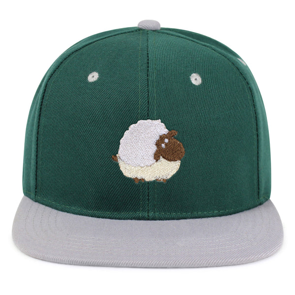 Cute Sheep Snapback Hat Embroidered Hip-Hop Baseball Cap Animal Zoo