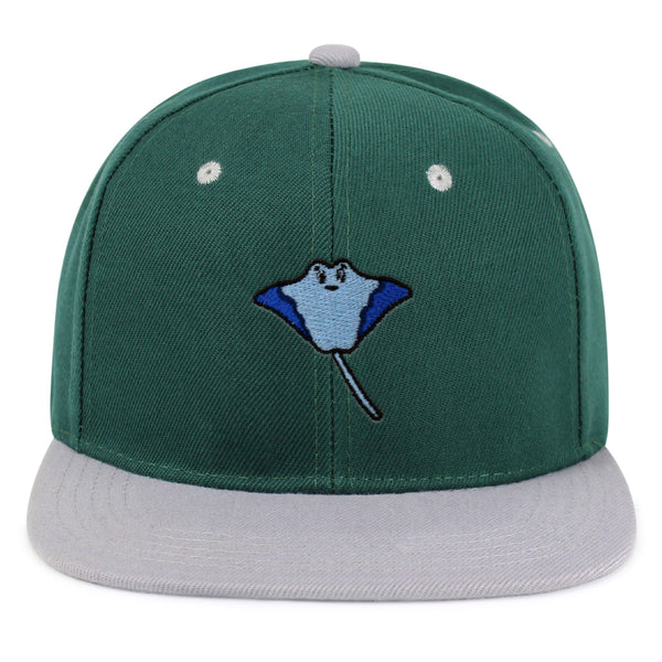 Stingray Snapback Hat Embroidered Hip-Hop Baseball Cap Fishing Ocean