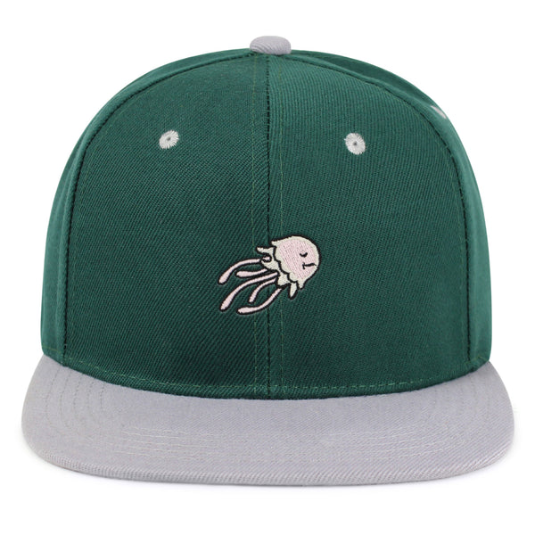 Jellyfish Snapback Hat Embroidered Hip-Hop Baseball Cap Fish Nature