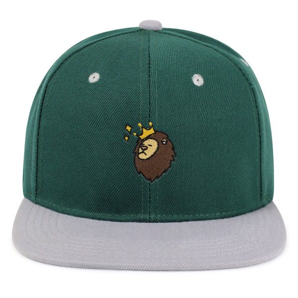 Lion Snapback Hat Embroidered Hip-Hop Baseball Cap Zoo King