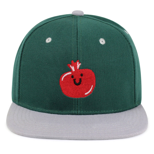 Pomegranate Snapback Hat Embroidered Hip-Hop Baseball Cap Fruit Grenade