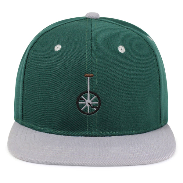 Unicycle Snapback Hat Embroidered Hip-Hop Baseball Cap Circus Bicycle