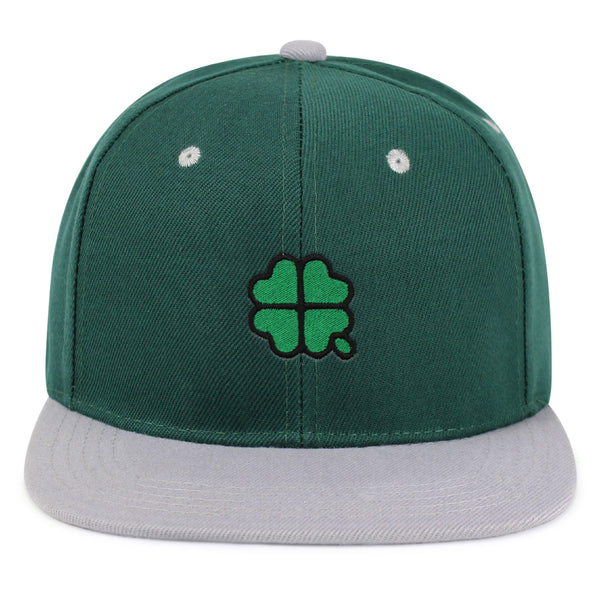 Four Leaf Clover  Snapback Hat Embroidered Hip-Hop Baseball Cap Clove Lucky