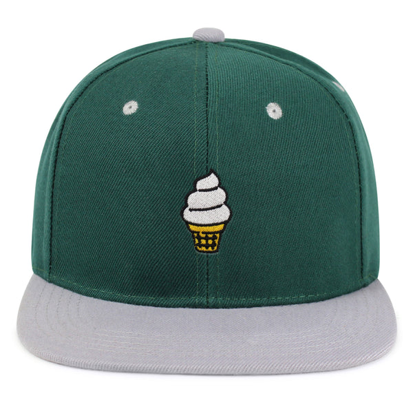 Ice cream Cone Snapback Hat Embroidered Hip-Hop Baseball Cap Cute