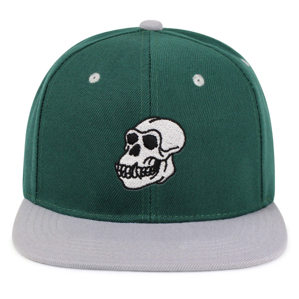 Gorilla Skull Snapback Hat Embroidered Hip-Hop Baseball Cap Skelton