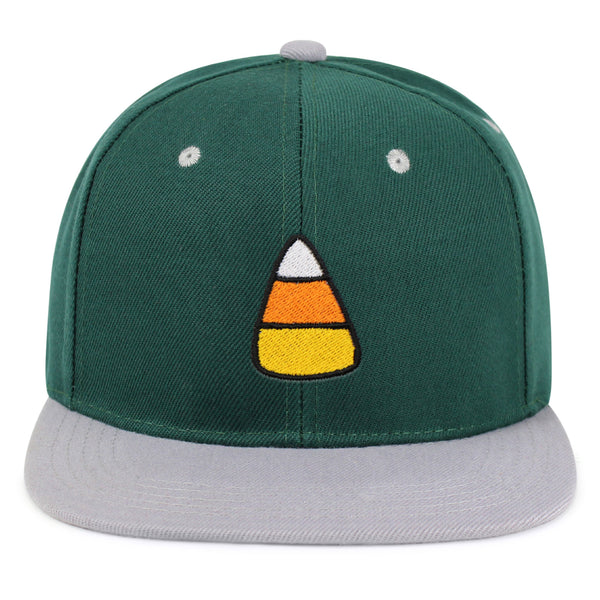 Candy Corn Snapback Hat Embroidered Hip-Hop Baseball Cap Snack Funny