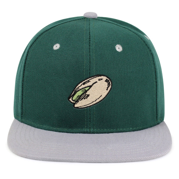 Pistachio Snapback Hat Embroidered Hip-Hop Baseball Cap Nut Funny