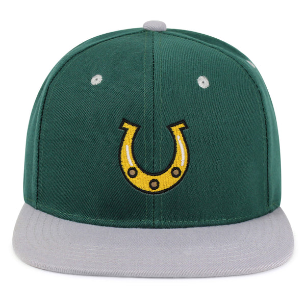 Horseshoe Snapback Hat Embroidered Hip-Hop Baseball Cap Cowboy