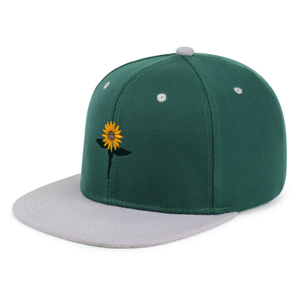 Sun Flower Snapback Hat Embroidered Hip-Hop Baseball Cap Floral