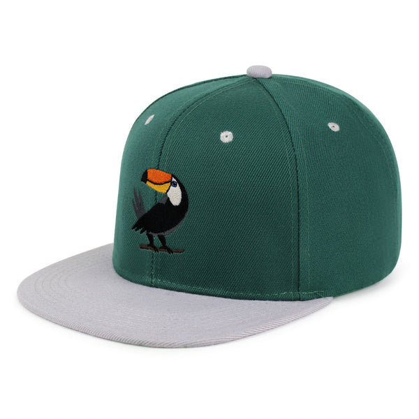 Toucan Snapback Hat Embroidered Hip-Hop Baseball Cap Bird Zoo