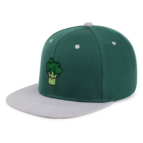 Broccoli Snapback Hat Embroidered Hip-Hop Baseball Cap Vegan Vegetable