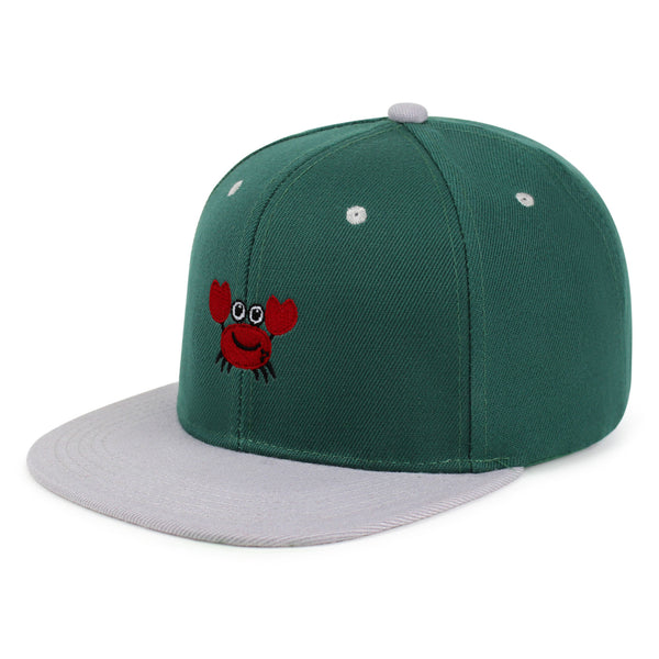 Funny Crab Snapback Hat Embroidered Hip-Hop Baseball Cap Ocean Sea Fishing