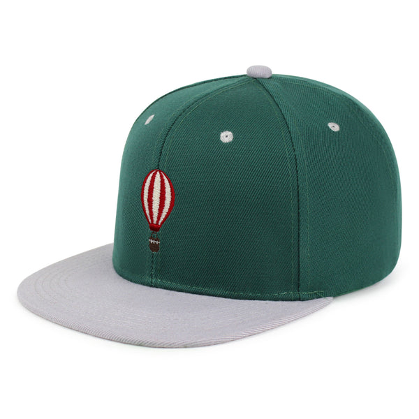 Hot Air Ballon Snapback Hat Embroidered Hip-Hop Baseball Cap Travel Fly Sky