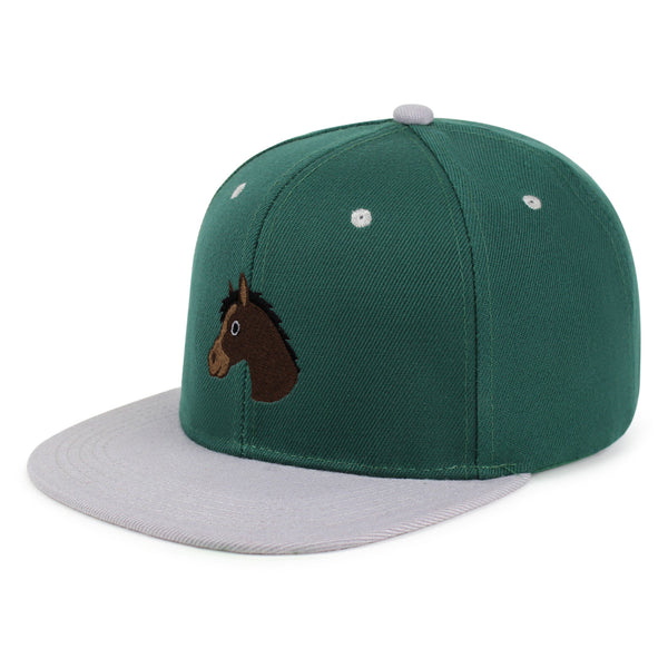 Horse Head Snapback Hat Embroidered Hip-Hop Baseball Cap Cowboy Zoo