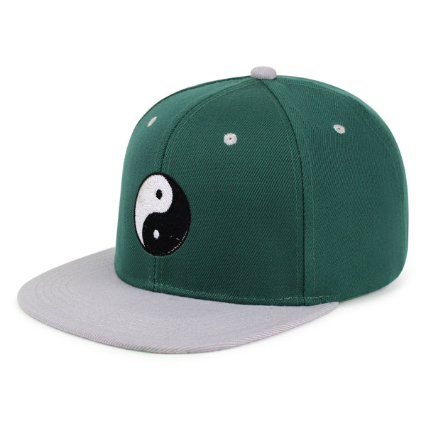 Ying Yang Snapback Hat Embroidered Hip-Hop Baseball Cap Asian Meditation