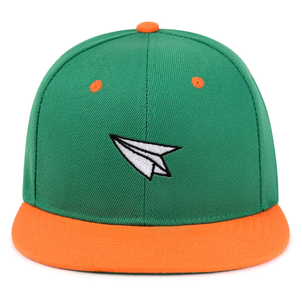 Paper Airplane Snapback Hat Embroidered Hip-Hop Baseball Cap Plane Sky