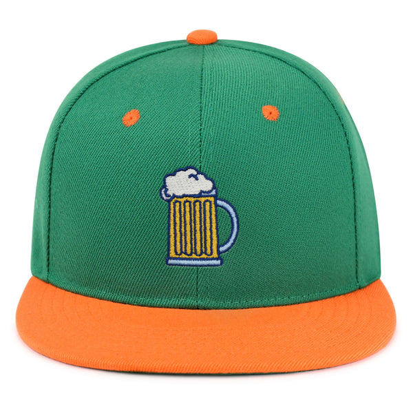 Beer Mug Snapback Hat Embroidered Hip-Hop Baseball Cap Pub Mug