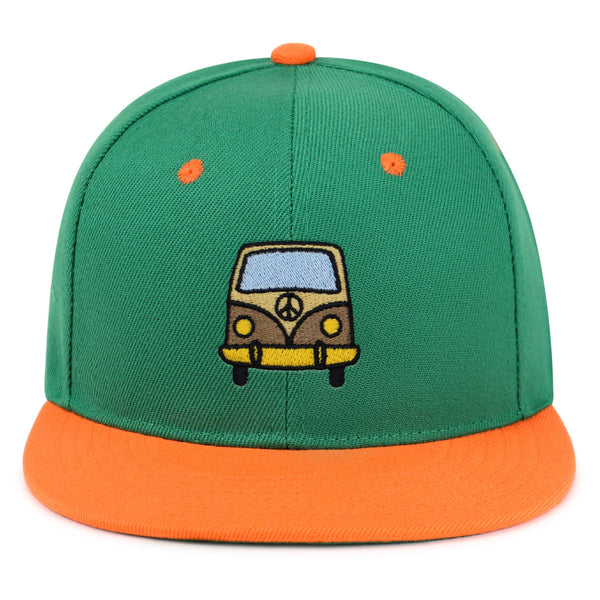 Hippie Van Snapback Hat Embroidered Hip-Hop Baseball Cap RV VW