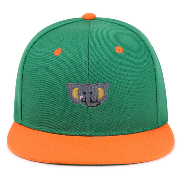 Elephant Snapback Hat Embroidered Hip-Hop Baseball Cap Zoo