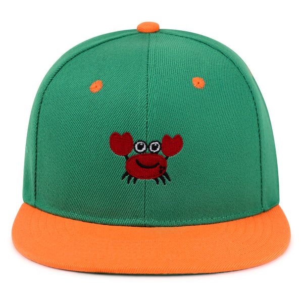 Funny Crab Snapback Hat Embroidered Hip-Hop Baseball Cap Ocean Sea Fishing