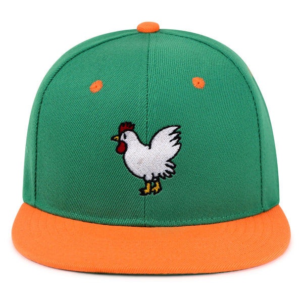 Chicken Snapback Hat Embroidered Hip-Hop Baseball Cap Chick Fried