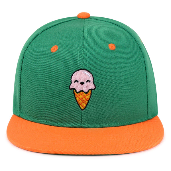 Ice Cream Snapback Hat Embroidered Hip-Hop Baseball Cap Summer