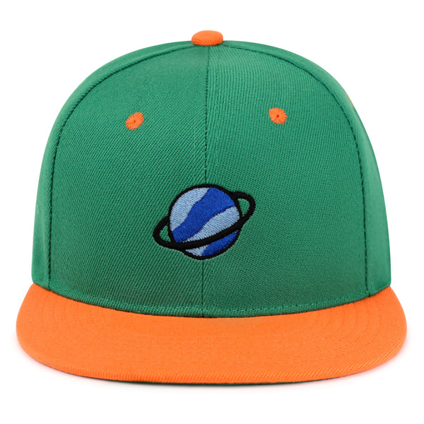 Planet Snapback Hat Embroidered Hip-Hop Baseball Cap Space