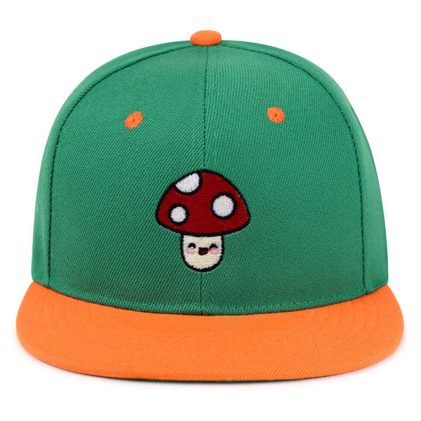 Mushroom Snapback Hat Embroidered Hip-Hop Baseball Cap Vegetable