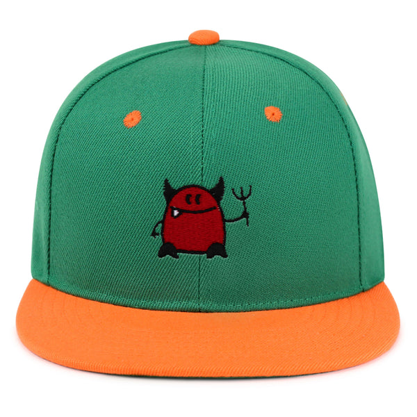 Devil Snapback Hat Embroidered Hip-Hop Baseball Cap Evil Halloween