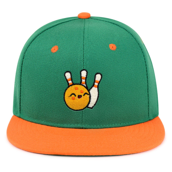 Bowling Snapback Hat Embroidered Hip-Hop Baseball Cap Sports Game