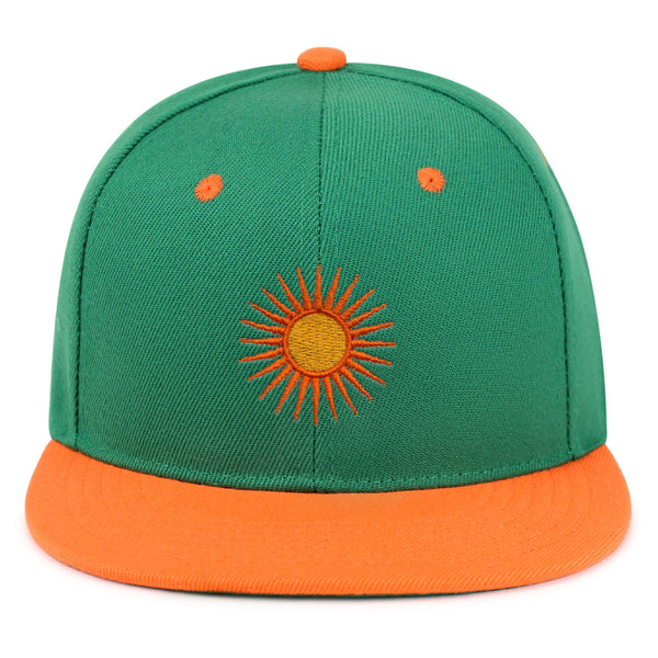 Sun Snapback Hat Embroidered Hip-Hop Baseball Cap Sunny Summer