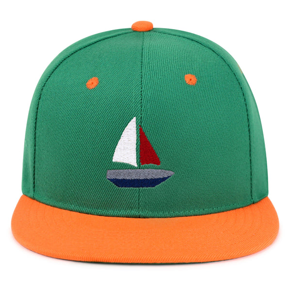 Cute Boat Snapback Hat Embroidered Hip-Hop Baseball Cap Sailor Ocean