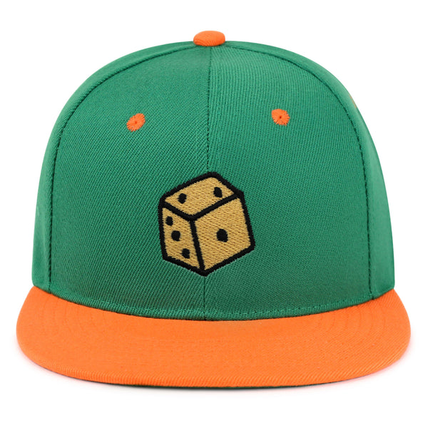 Dice Snapback Hat Embroidered Hip-Hop Baseball Cap Cute Board Game