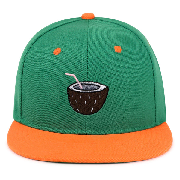 Coconut Snapback Hat Embroidered Hip-Hop Baseball Cap Juice Tree