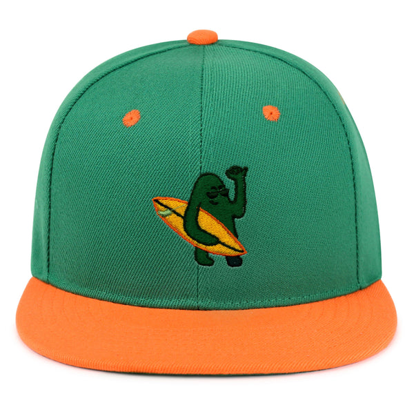 Hola Snapback Hat Embroidered Hip-Hop Baseball Cap Surfing Green