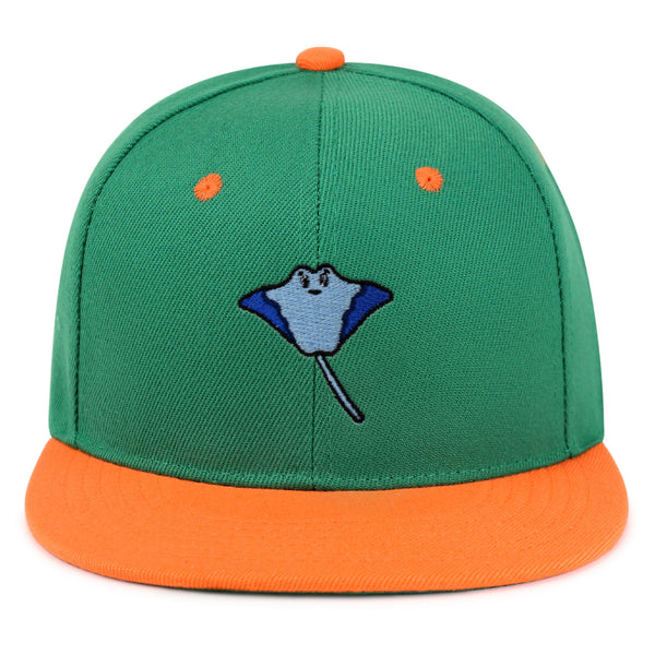 Stingray Snapback Hat Embroidered Hip-Hop Baseball Cap Fishing Ocean