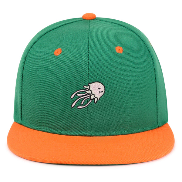 Jellyfish Snapback Hat Embroidered Hip-Hop Baseball Cap Fish Nature