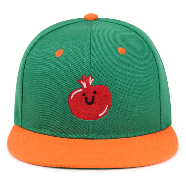 Pomegranate Snapback Hat Embroidered Hip-Hop Baseball Cap Fruit Grenade